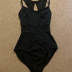 Lulli Black Princess Seamed Leotard